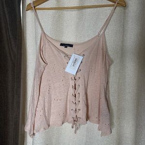 Stylish baby pink top in size Medium Brand New